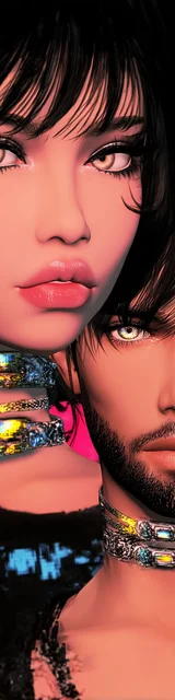 Free dark romance bookmark featuring a couple standing close together